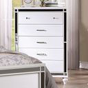 The appearance of Brachium Chest In White designed by Furniture of America in the modern / contemporary interior design. This white piece of furniture was selected by 1StopBedrooms from Brachium Collection to add a touch of cosiness and style into your home. Sku: CM7977WH-C. Material: Wood.