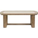 The appearance of Bradford Rectangular Cocktail Table In Riverbed Beige designed by Magnussen in the modern / contemporary interior design. This riverbed beige piece of furniture  was selected by 1StopBedrooms from Bradford Collection to add a touch of cosiness and style into your home. Sku: T5950-43. Material: Oak Veneer.