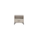 The appearance of Bradley Nightstand In Antique White designed by Alpine in the modern / contemporary interior design. This antique white piece of furniture  was selected by 1StopBedrooms from Bradley Collection to add a touch of cosiness and style into your home. Sku: F7210-12. Material: Oak Veneer.