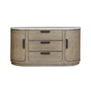 The appearance of Braelyn Stone Top Buffet In Dorian Grey designed by Magnussen in the transitional interior design. This dorian grey piece of furniture was selected by 1StopBedrooms from Braelyn Collection to add a touch of cosiness and style into your home. Sku: D5874-14. Material: Oak Veneer.