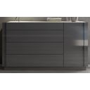 The appearance of Braga Natural Grey Lacquer Dresser designed by J&M in the modern / contemporary interior design. This gray piece of furniture was selected by 1StopBedrooms from Braga Collection to add a touch of cosiness and style into your home. Sku: 178671-D. Material: Wood.