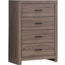 The appearance of Brantford 4-drawer Chest Barrel Oak designed by Coaster in the country / farmhouse interior design. This barrel oak piece of furniture was selected by 1StopBedrooms from Brantford Collection to add a touch of cosiness and style into your home. Sku: 207045. Material: Wood.