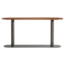 Brasea Pedestal Console Table In Brown