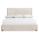 Brasea Queen Panel Bed In Beige and Tan