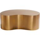 Brass Kidney Large Table In Antique Brass