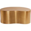 Brass Kidney Small Table In Antique Brass