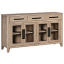 The appearance of Breckenridge Buffet Server In Medium Brown designed by Parker House in the transitional interior design. This medium brown piece of furniture was selected by 1StopBedrooms from Breckenridge Collection to add a touch of cosiness and style into your home. Sku: DBRE-64SB. Material: Solid Hardwood.