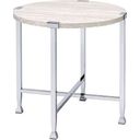 The appearance of Brecon End Table designed by ACME in the modern / contemporary interior design. This white and chrome piece of furniture was selected by 1StopBedrooms from Brecon Collection to add a touch of cosiness and style into your home. Sku: 83212. Material: Metal.