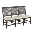 Brenda Upholstery Dining Bench In Beige and Rustic Brown