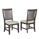 Brenda Upholstery Dining Chairs In Beige and Rustic Brown