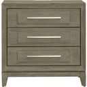 The appearance of Brentwood 3 Drawer Nightstand with Charging Station In Sandstone designed by Liberty in the modern / contemporary interior design. This sandstone piece of furniture  was selected by 1StopBedrooms from Brentwood Collection to add a touch of cosiness and style into your home. Sku: 789-BR61. Material: Solid Rubberwood.