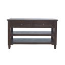 The appearance of Brentwood 50 Inch Sofa Console Table with Drawers and Storage Shelves In Arbor Oak and Brown designed by Jofran in the transitional interior design. This arbor oak/brown piece of furniture  was selected by 1StopBedrooms from Brentwood Collection to add a touch of cosiness and style into your home. Sku: 2520-4. Material: Rubberwood.