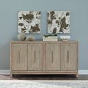 The appearance of Brentwood Sideboard In Sandstone designed by Liberty in the modern / contemporary interior design. This sandstone piece of furniture  was selected by 1StopBedrooms from Brentwood Collection to add a touch of cosiness and style into your home. Sku: 789-SB6836. Material: Solid Rubberwood.