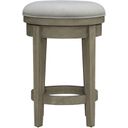 The appearance of Brentwood Upholstered Swivel Console Stool In Sandstone designed by Liberty in the modern / contemporary interior design. This sandstone piece of furniture  was selected by 1StopBedrooms from Brentwood Collection to add a touch of cosiness and style into your home. Sku: 789-OT9003. Material: Solid Rubberwood.
