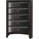 The appearance of Briana Rectangular 5-drawer Chest Black designed by Coaster in the transitional interior design. This black piece of furniture was selected by 1StopBedrooms from Briana Collection to add a touch of cosiness and style into your home. Sku: 200705. Material: Wood.