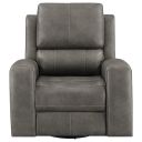 Brickston Triple Power Swivel Glider Recliner In Charcoal