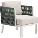 The appearance of Bridgehampton Armchair In White designed by Zuo Modern in the modern / contemporary interior design. This white piece of furniture was selected by 1StopBedrooms from Bridgehampton Collection to add a touch of cosiness and style into your home. Sku: 704044. Material: Olefin.