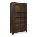 The appearance of Brillynd Display Cabinet In Burnished Brown designed by Signature Design by Ashley in the modern / contemporary interior design. This burnished brown piece of furniture  was selected by 1StopBedrooms from Brillynd Collection to add a touch of cosiness and style into your home. Sku: NCD843-76. Material: Wood.