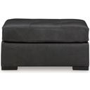 The appearance of Brindley Pier Oversized Accent Ottoman In Fog designed by Signature Design by Ashley in the modern / contemporary interior design. This fog piece of furniture was selected by 1StopBedrooms from Brindley Pier Collection to add a touch of cosiness and style into your home. Sku: 9950308. Material: Leather Match.