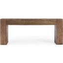 The appearance of Bristol Console Table In Natural Oak designed by Classic Home in the transitional interior design. This natural oak piece of furniture  was selected by 1StopBedrooms from Bristol Collection to add a touch of cosiness and style into your home. Sku: 51030899. Material: Oak Wood.