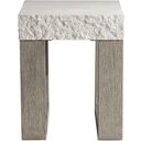 The appearance of Bristol Outdoor Side Table designed by Bernhardt in the modern / contemporary interior design. This sand grey/weathered teak piece of furniture was selected by 1StopBedrooms from Bristol Collection to add a touch of cosiness and style into your home. Sku: X05121B;X05121T. Table Top Shape: Rectangular. Material: Concrete.