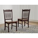 The appearance of British Isles Oak Black Slatback Side Chair Set of 2 designed by A-America in the transitional interior design. This black piece of furniture was selected by 1StopBedrooms from British Isles Collection to add a touch of cosiness and style into your home. Sku: BRIOB2672. Material: Rubberwood.
