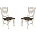 The appearance of British Isles Chalk Cocoa Bean Slatback Side Chair Set of 2 designed by A-America in the transitional interior design. This white piece of furniture was selected by 1StopBedrooms from British Isles Collection to add a touch of cosiness and style into your home. Sku: BRICO2672. Material: Rubberwood.