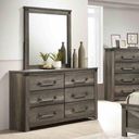 Britonale 6-Drawer Dresser In Rustic Gray