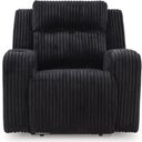 The appearance of Broad Cove Power Recliner In Black designed by Signature Design by Ashley in the modern / contemporary interior design. This black piece of furniture was selected by 1StopBedrooms from Broad Cove Collection to add a touch of cosiness and style into your home. Sku: NC6420213. Material: Fabric.