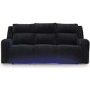 The appearance of Broad Cove Power Reclining Sofa In Black designed by Signature Design by Ashley in the modern / contemporary interior design. This black piece of furniture was selected by 1StopBedrooms from Broad Cove Collection to add a touch of cosiness and style into your home. Sku: NC6420215. Material: Fabric.