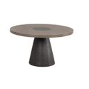 The appearance of Broager Round Table In Rustic Oak and Dark Walnut designed by Furniture of America in the modern / contemporary interior design. This rustic oak and dark walnut piece of furniture was selected by 1StopBedrooms from Broager Collection to add a touch of cosiness and style into your home. Sku: FM3331DB-RT-1;FM3331DB-RT-2. Table Top Shape: Round. Size: 54". Material: Boucle.