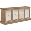 The appearance of Brockway 4-door Server Barley Brown designed by Coaster in the transitional interior design. This brown piece of furniture was selected by 1StopBedrooms from Brockway Collection to add a touch of cosiness and style into your home. Sku: 110295. Material: Wood.