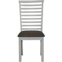 The appearance of Brook Bay Upholstered Ladder Back Side Chair Set of 2 designed by Liberty in the transitional interior design. This white and gray piece of furniture was selected by 1StopBedrooms from Brook Bay Collection to add a touch of cosiness and style into your home. Sku: 182-C2001S. Material: Rubberwood.