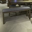 Brook Bay Upholstered Counter Bench In Sandstone