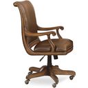 The appearance of Brookhaven Cherry Desk Chair designed by Hooker in the traditional interior design. This brown piece of furniture was selected by 1StopBedrooms from Brookhaven Collection to add a touch of cosiness and style into your home. Sku: 281-30-220. Material: Cherry Veneer.