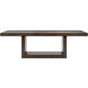 The appearance of Brookings Dining Table In Brown designed by Homelegance in the modern / contemporary interior design. This brown piece of furniture was selected by 1StopBedrooms from Brookings Collection to add a touch of cosiness and style into your home. Sku: 5764-96;5764-96B. Material: Wood. Table Top Shape: Rectangular. Size: 40" x 96".