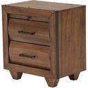 The appearance of Brooklyn Walk Burnt Umber Nightstand designed by Michael Amini in the industrial interior design. This burnt umber piece of furniture was selected by 1StopBedrooms from Brooklyn Walk Collection to add a touch of cosiness and style into your home. Sku: KI-BRKW040-408N. Material: Acacia Wood.