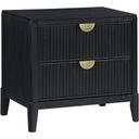 The appearance of Brookmead 2-Drawer Nightstand Black designed by Coaster in the transitional interior design. This black piece of furniture was selected by 1StopBedrooms from Brookmead Collection to add a touch of cosiness and style into your home. Sku: 224712. Material: Wood.