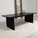 The appearance of Brookmead Rectangular Dining Table with 18 Inch Removable Extension Leaf Black designed by Coaster in the transitional interior design. This black piece of furniture was selected by 1StopBedrooms from Brookmead Collection to add a touch of cosiness and style into your home. Sku: 108231. Material: Wood. Table Top Shape: Rectangular. Size: 44" x 100".