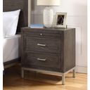 The appearance of Broomfield Nightstand designed by Steve Silver in the transitional interior design. This walnut piece of furniture was selected by 1StopBedrooms from Broomfield Collection to add a touch of cosiness and style into your home. Sku: BR950NS. Material: Wood.