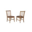 Brownstone Spindle Back Side Chair In Warm Brown - Set of 2