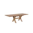 Brownstone Trestle Dining Table Complete In Warm Brown