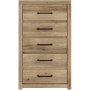 Brozmont Five Drawer Chest In Tan