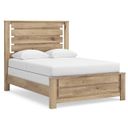 Brozmont Queen Panel Bed In Tan