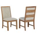 The appearance of Bruner Upholstered Side Chair Set of 2 In Natural Brown and Oatmeal designed by Coaster in the country / farmhouse interior design. This natural brown/oatmeal piece of furniture  was selected by 1StopBedrooms from Bruner Collection to add a touch of cosiness and style into your home. Sku: 109102. Material: Polyester.