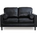 The appearance of Bryceview Loveseat In Onyx designed by Signature Design by Ashley in the modern / contemporary interior design. This onyx piece of furniture was selected by 1StopBedrooms from Bryceview Collection to add a touch of cosiness and style into your home. Sku: 2120535. Material: Leather Match.