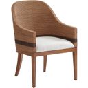 The appearance of Palm Desert Bryson Woven Arm Chair In Sonoran designed by Tommy Bahama in the modern / contemporary interior design. This sonoran piece of furniture  was selected by 1StopBedrooms from Palm Desert Collection to add a touch of cosiness and style into your home. Sku: 575-883-01. Material: Wood.