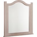 The appearance of Bungalow Dover Grey/Folkstone Arch Mirror designed by Vaughan Bassett in the transitional interior design. This dove gray piece of furniture was selected by 1StopBedrooms from Bungalow Collection to add a touch of cosiness and style into your home. Sku: 741-446. Material: Solid Hardwood.