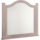 The appearance of Bungalow Dover Grey/Folkstone Master Arch Mirror designed by Vaughan Bassett in the transitional interior design. This dove gray piece of furniture was selected by 1StopBedrooms from Bungalow Collection to add a touch of cosiness and style into your home. Sku: 741-448. Material: Solid Hardwood.