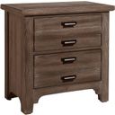 The appearance of Bungalow Folkstone 2 Drawer Nightstand designed by Vaughan Bassett in the transitional interior design. This folkstone piece of furniture was selected by 1StopBedrooms from Bungalow Collection to add a touch of cosiness and style into your home. Sku: 740-227. Material: Solid Hardwood.